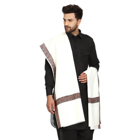 Men's Woven Acrylic Shawl